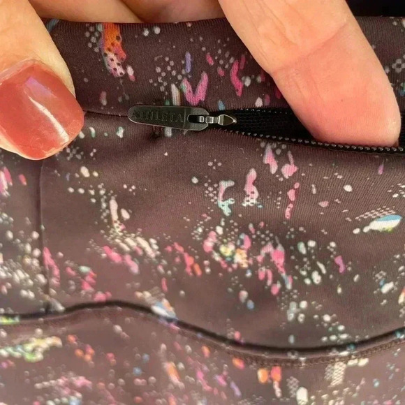 Athleta Skort Womens small Purple Mulit Match Point Mini Grip Leg Openings Tenni - Picture 10 of 10